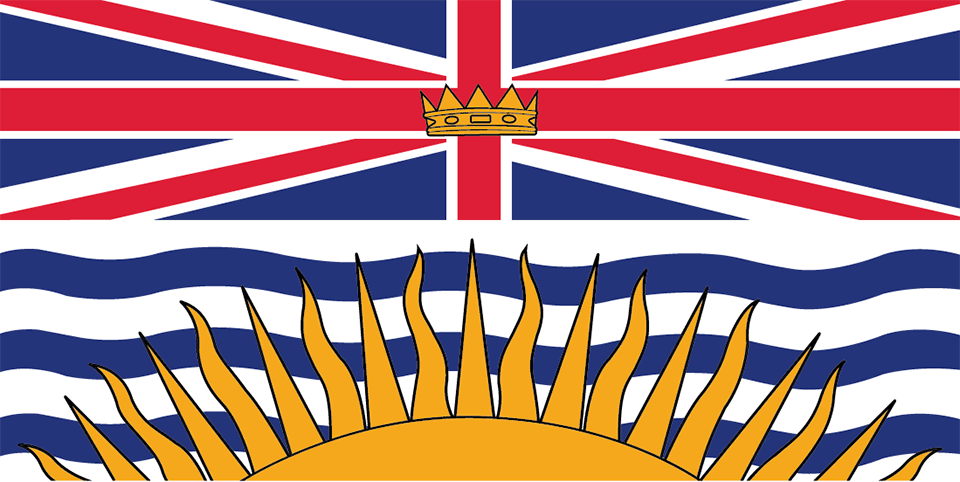 Flying Colours British Columbia Boat Flag (BC Flag) (various sizes ...