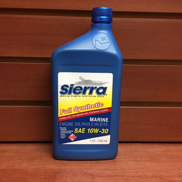 Sierra Full Synthetic FC-W SAE 10W-30 MARINE ENGINE OIL (946mL) 18-9690-2Sierra Full Synthetic FC-W SAE 10W-30 MARINE ENGINE OIL (946mL) 18-9690-2