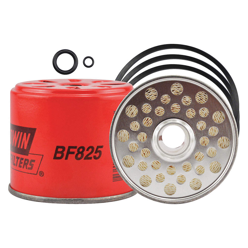 7-7/16 x 3-11/16 x 7-7/16 In Baldwin-BF915 Fuel Filter Red 