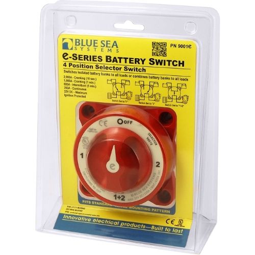 Blue Sea Systems E-Series Selector Battery Switch - 9001E
