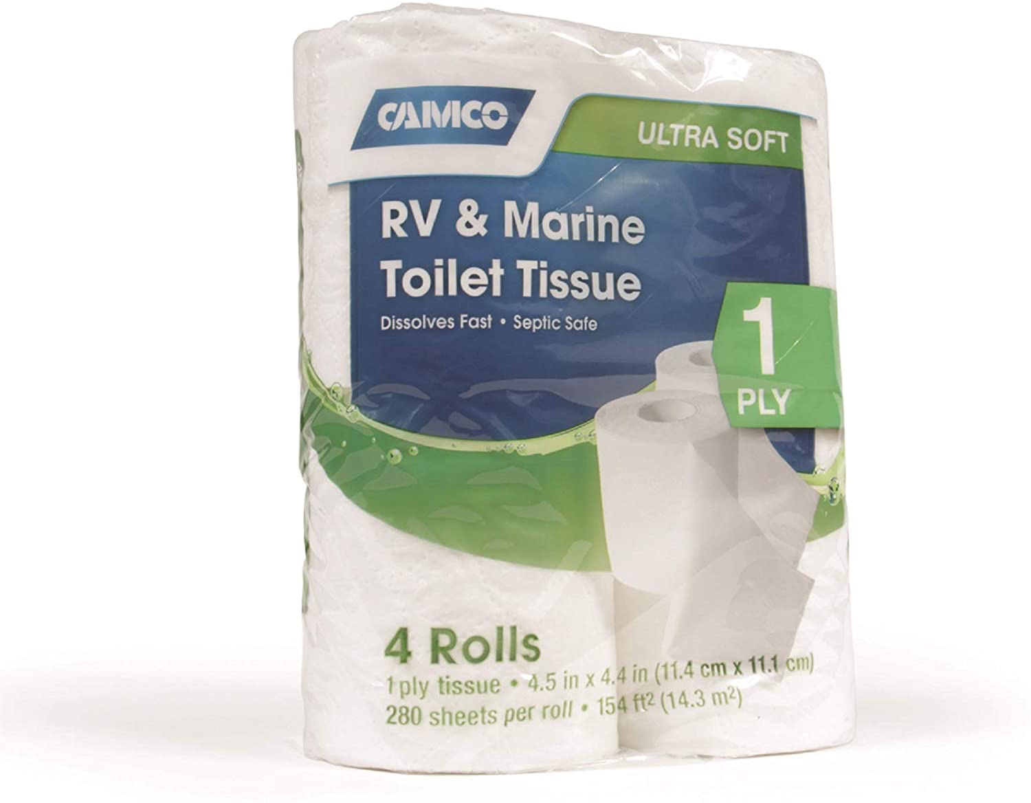 Camco RV & Marine Toilet Paper 1-Ply 4/Package - 40276 - Image 2
