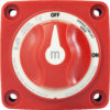 m-Series Mini On-Off Battery Switch with Knob - Red