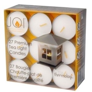 Caframo Joi Premium Tea Light Candles (27 Pack) - 8390CAWBX