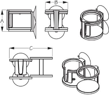 SEA-DOG LINE Single/Dual Drink Holder With Suction Cups - 588510-1 - Image 5