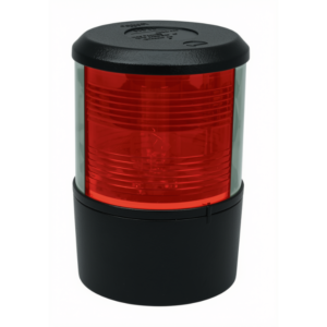 PERKO Black 12V Red Port Side Base-Mount Navigation Light - 200-PB-DP1