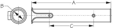 SEA-DOG White Polypropylene Side-Mount Rod Holder - 325121 - Image 2