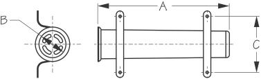SEA-DOG White Polypropylene Side-Mount Rod Holder with Stainless Brackets - 325141-1 - Image 2