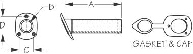 SEA-DOG LINE Pvc Repl.Cap & Gasket - 325239-1 - Image 2