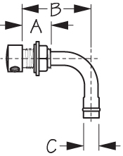 SEA-DOG LINE 316 Stainless Steel 90° Gas Tank Vent, 5/8" Hose - 352230-1 - Image 2