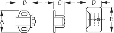 SEA-DOG Nylon Surface-Mount Roller Catch - 227108-1 - Image 2