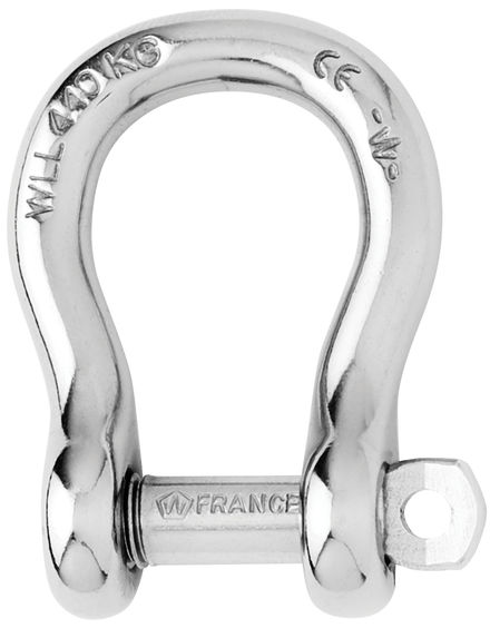 |Manille inox imperdable lyre Wichard.Wichard captive pin bow shackle|ref_1441_1442_1443_1444_1445_manille_imperdable_lyre