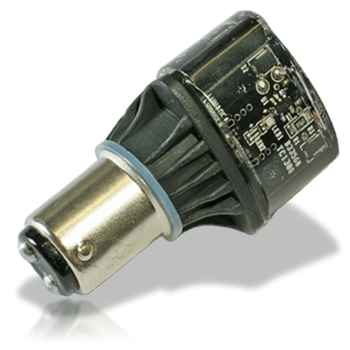 LUNASEA Single Color BAY-15D (indexed) Navigation LED Light Bulb ZERO EMI - LLB-28NW-04-SD