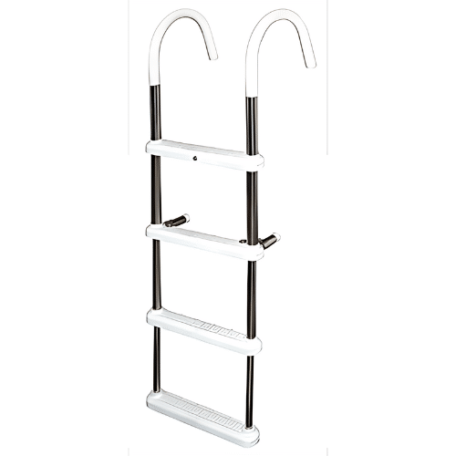 JIF MARINE 4-Step 11 Aluminum Boarding Ladder - DMT4A-11