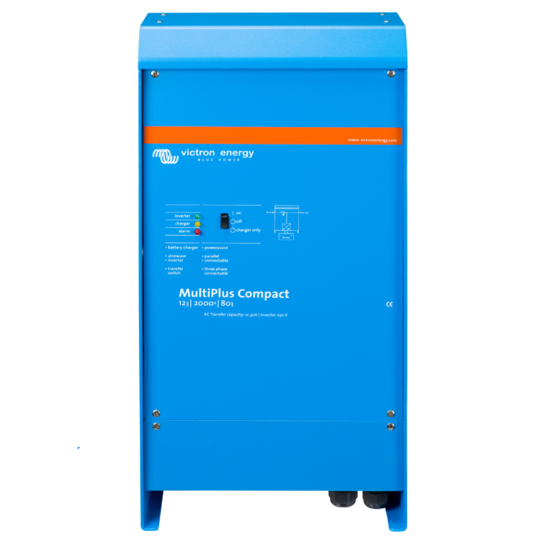 VICTRON ENERGY MultiPlus 12200080-50 120V Inverter-Charger with Adaptive Charging and 50A Transfer Switch - PMP122200102