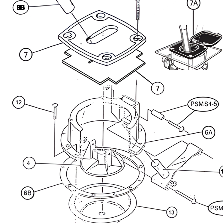 |BOSWORTH Clamp Ring For #400#500 Pump - #6-CLAMPRING|mtrim