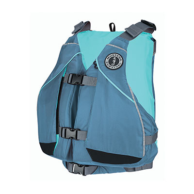 MUSTANG SURVIVAL Women’s Moxie Foam Vest Slate/Aqua M/L - MV8075-02-M/L-853