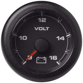 VERATRON OceanLink Battery Voltage Gauge 8-16V Black Facelift - A2C1066100001