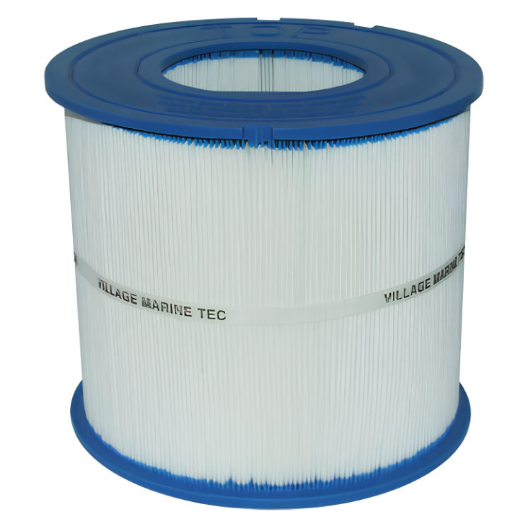 VILLAGE MARINE 5 Micron 30 Sq. Ft. Pleated Filter Cartridge, 8.625 x 7.75 Inch - 33-0005