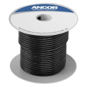 ANCOR Black 6 AWG Tinned Battery Cable, Sold by the Foot - 112050FT