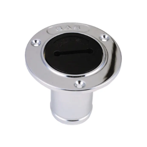 PERKO Chrome-Plated Non-Vented Gas Deck Fill for 1-1/2 in. Hose - 1270-DPG-CHR