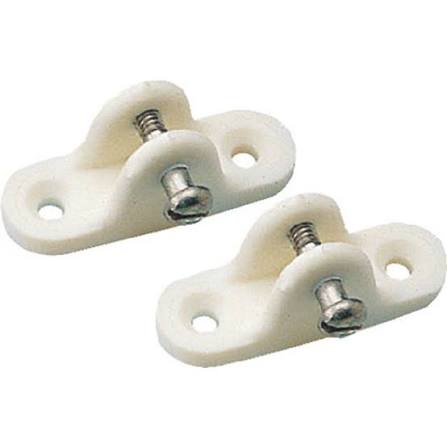 SEA-DOG White Nylon Small Deck Hinges, Pair - 273206-1
