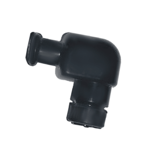 SEA-DOG Black Nylon 90° Inside Eye Ends for 3/4 in Tubing, Pair - 273350-1