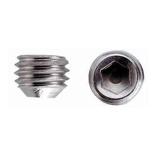 SEA-DOG LINE 1/4"-28 x 3/16" Stainless Steel Cone-Point Set Screws, 10-Pack - 299999-1