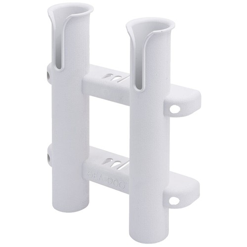 SEA-DOG LINE Two-Rod Side-Mount Storage Rack, White - 325028-1
