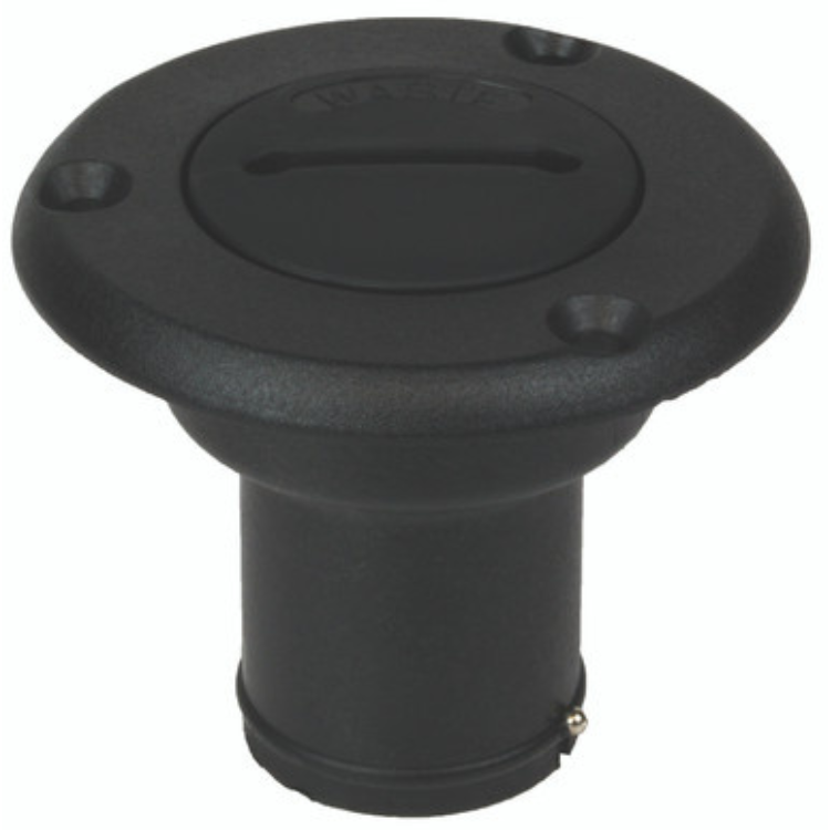 SEA-DOG LINE Black Nylon Slotted-Cap Hose Deck Fill, Waste, 1-1/2" - 357014-1
