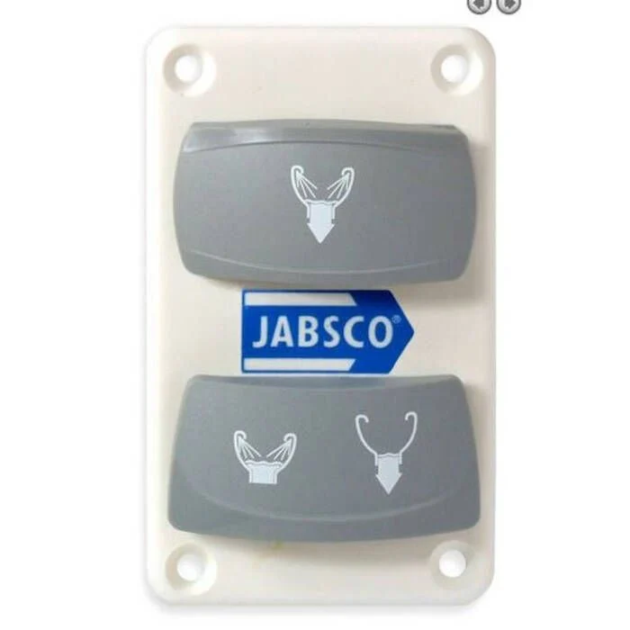 JABSCO Quiet Flush Dual-Rocker Toilet Control Panel - 37047-2000
