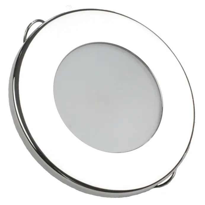LUNASEA Warm White Polished Stainless Steel Recessed LED Light - LLB-62WW-81-SS