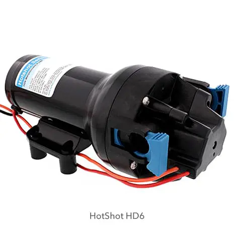 JABSCO HotShot HD6 Washdown Pump, 12V, 6 GPM, 70 PSI - P601J-219N-3A