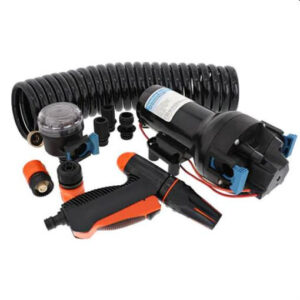 JABSCO HotShot HD6 Washdown Pump Kit with 7.6 m Hose, 12V, 6 GPM, 70 PSI - P601J-219N-4A