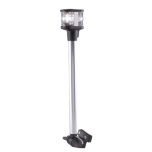 PERKO 12V Combination Masthead and White All-Round Navigation Light, Horizontal Fold-Down - 1181-DP-CHR