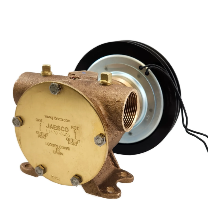 JABSCO High-Capacity Bronze Clutch Pump, 12V, 1-1/4-Inch NPT - 11870-0005