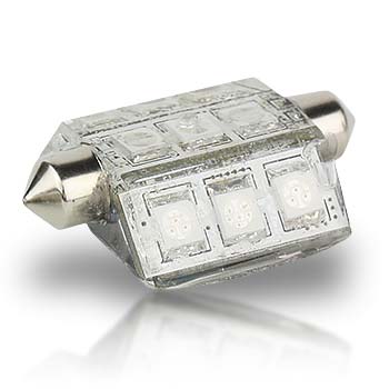 LUNASEA White 10-30V festoon LED - LLB-189W-21-0Z