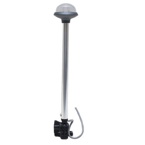 PERKO 2 nm Vertical-Mount Folding White All-Round Light, 14 in. - 1637-DP-CHR