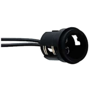 PERKO Double-Contact Bayonet Socket with 60 in. Pigtail - 24-DP2