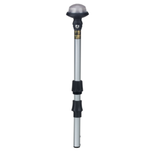 PERKO Delta 2 nm Universal White All-Round Pole Light, 36 in. - 1470-DP4-CHR