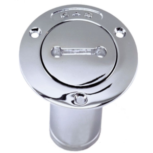 PERKO Chrome-Plated Bronze 1-1/2 in. Non-Vented Gas Deck Fill - 520-DPG-CHR