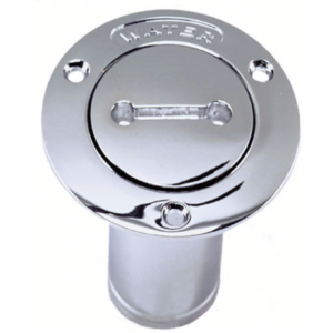 PERKO Chrome-Plated Bronze 1-1/2 in. Non-Vented Water Deck Fill - 520-DPW-CHR