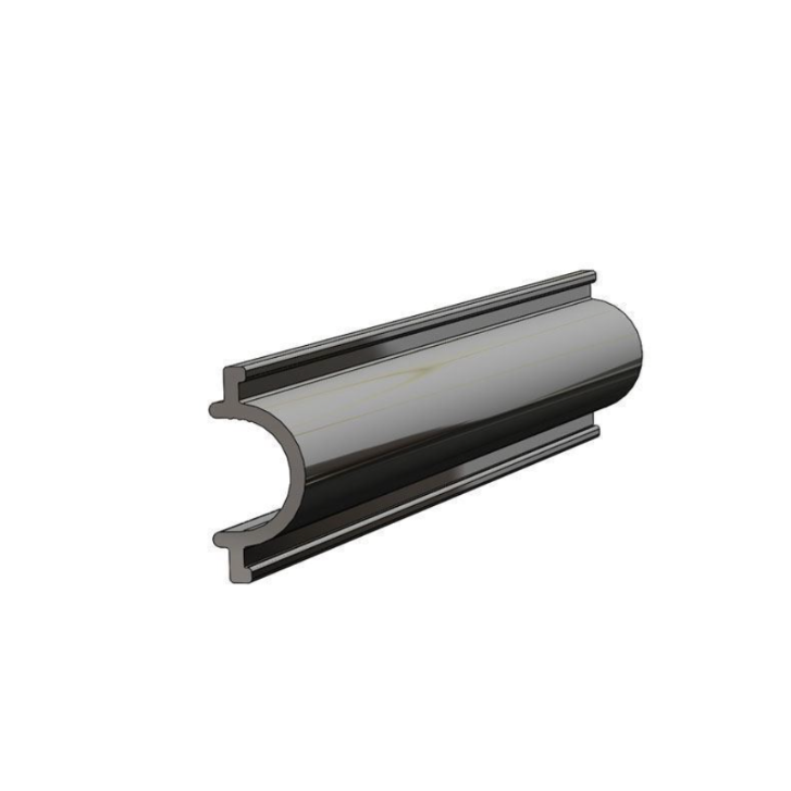 TACO MARINE 15/16" x 3/8" Flexible Vinyl Rub Rail Insert, Black, Sold by the Foot - V12-0317BKA50-1