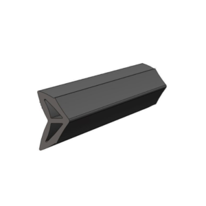 TACO MARINE 1" x 1/2" Flexible Vinyl Rub Rail Insert, Black, Sold by the Foot - V12-0338BKA50-1