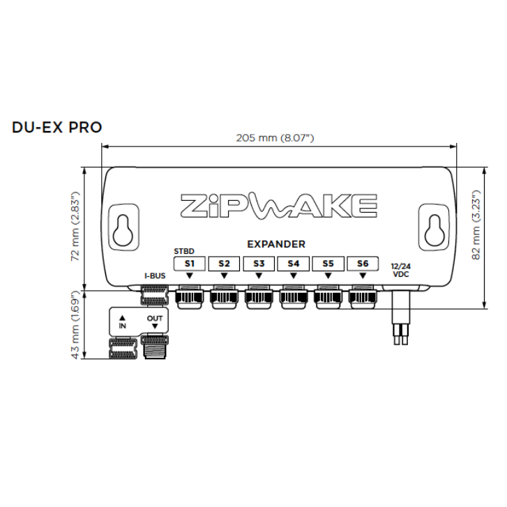 ZIPWAKE DU-EX PRO Distribution Expansion Unit with 4 m Power Cable - 2022034 - Image 2